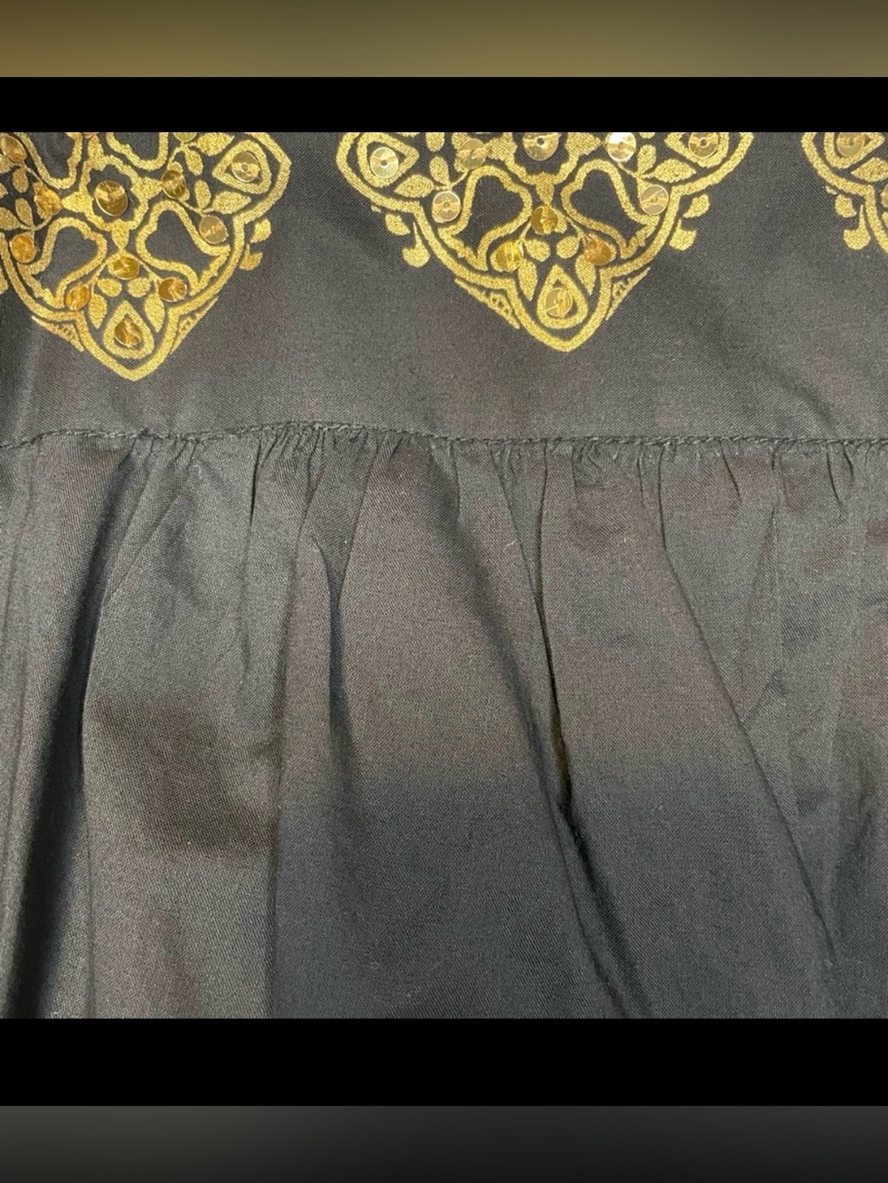 Michael Kors Black and Gold Embellished Top - Picture 2 of 10